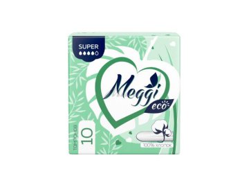 Тампоны гигиенические MEGGI Cotton Super, 10 шт