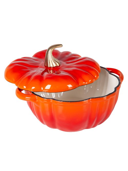 Кокот чугунный эмалированный Pumpkin 1,9 л, фото 6 из 56