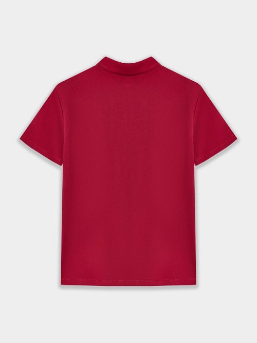 Поло для мальчиков бордовое, фото 9 из 10