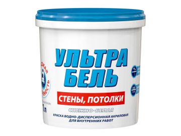 Краска Sniezka УльтраБель белая 1л