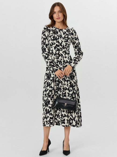 Платье женское бежевое с принтом, фото 6 из 6