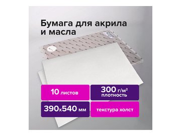 Бумага для масла и акрила BRAUBERG Art Premiere 113269