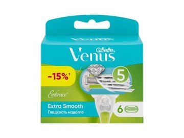 Кассеты сменные для бритья GILLETTE Venus Embrance, 6 шт