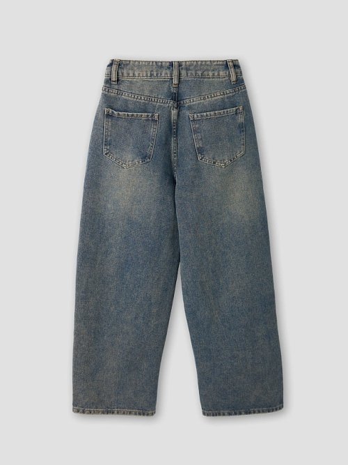 Джинсы для девочек Baggy fit с высокой посадкой, фото 2 из 10