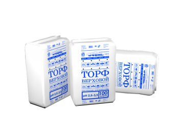 Торф верховой кипованный  Двина, 100л рН 2,5-3,5