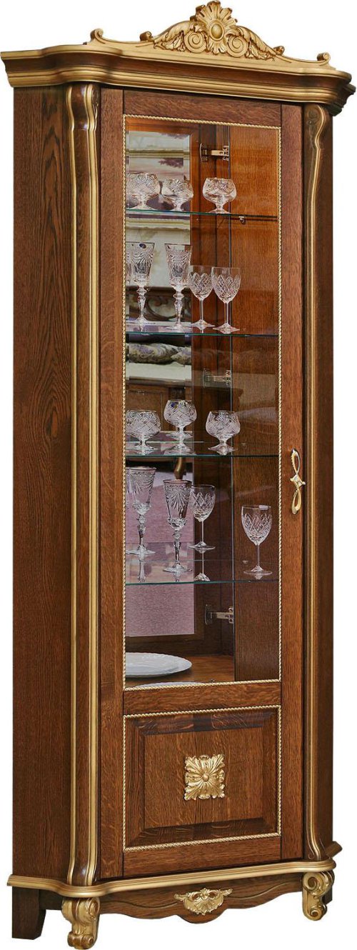 Шкаф с витриной «Алези Люкс» П1.349.0.13-01 (П350.13-01л), фото 1 из 3