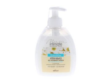 Крем-мыло для интимной гигиены БЕЛИТА Intimate для чувствительной кожи, 300 мл