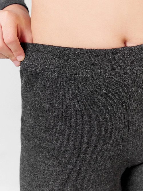 Термолегинсы для девочек в сером оттенке, фото 4 из 40
