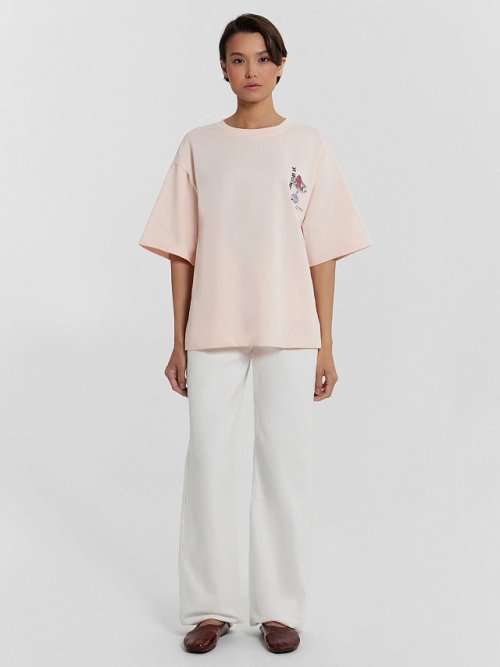 Футболка женская розовая с принтом "Натюрморт, И. Машков", фото 4 из 8