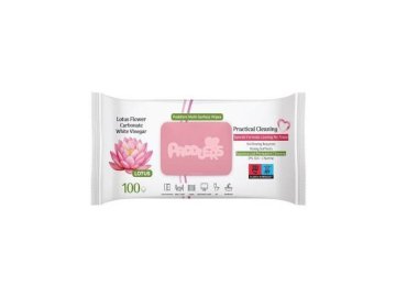 Салфетки влажные для уборки поверхностей PADDLERS Lotus, 100 шт