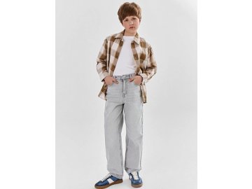 Джинсы для мальчиков Baggy relaxed fit серые