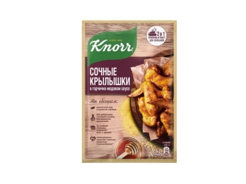 Смесь Knorr На второе д/пригот сочных крылышек в горчично-медовом соусе 23 г на акции в магазинах Корона