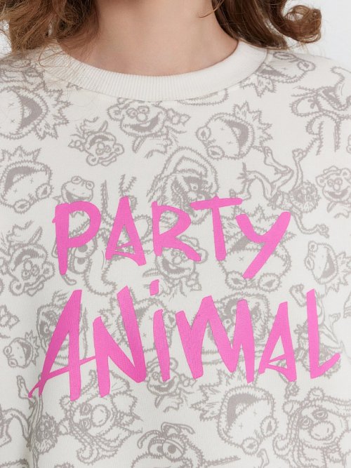 Свитшот женский с принтом "Party animal", фото 5 из 10