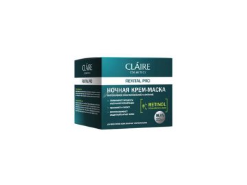 Ночная крем-маска CLAIRE Revital Pro Интенсивное восстановление и питание, 50 мл