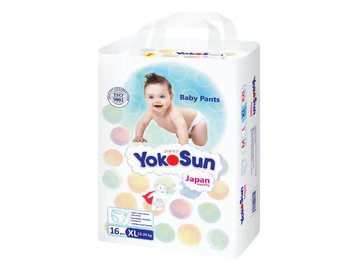 Подгузники-трусики детские YokoSun XL 12-20 кг (16 шт)