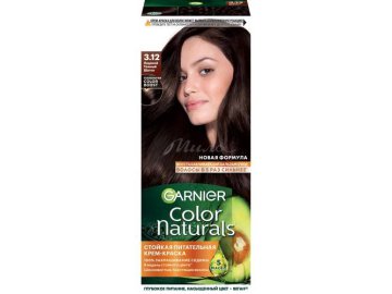 Крем-краска для волос GARNIER Color Naturals, тон 3.12 Ледяной темный шатен