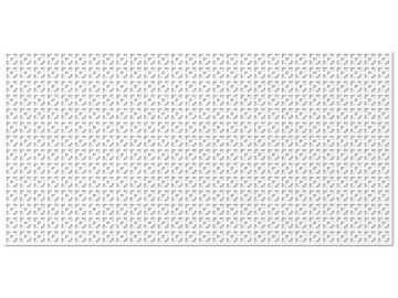 Панель декор.перфорир.  Дамаско белый  120*60см