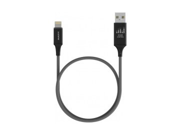 Кабель usb - lightning maxvi mcv-08l (lightning, 1 м, серый) в Молодечно Электросила