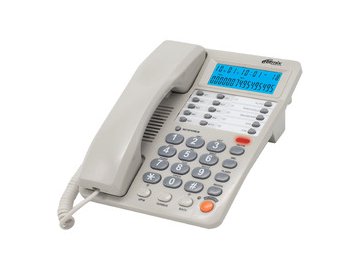 Телефон проводной Ritmix RT-495 белый/серый