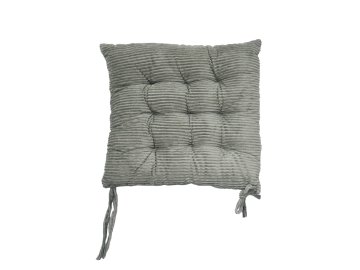 Подушка для сидения Art&Home Velvet Line серый SMZZ9308-1