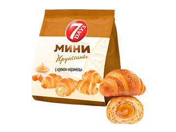 Круассаны 7 Days мини со вкусом карамели 265 г