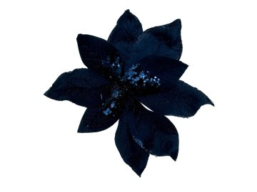 Цветок новогодний Калядны час Winter flower 24см (blue) 02531