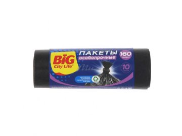 Пакеты для мусора Big City Life 80*110 см, 160 л, 10 шт