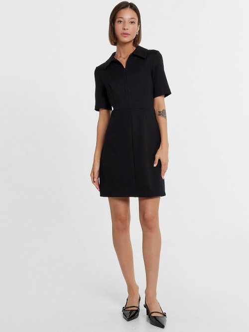 Платье женское мини в черном цвете, фото 3 из 5