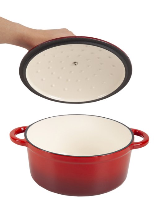 Кокот чугунный эмалированный Potty-2, 2 л, фото 7 из 11