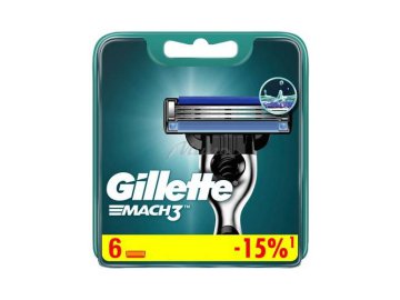 Кассета для бритвы GILLETTE Mach3, 6 шт.