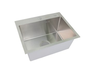 Мойка кухонная RENE 500x400мм с дозатором и коландером (сатин) RN5040 в Жодино Ома