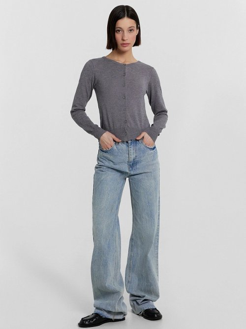 Кардиган женский серый, фото 3 из 5