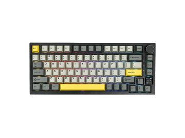 Компьютерная клавиатура AJAZZ AK820 PRO Flying Fish Switch (черно-серая с желтым)