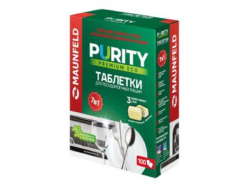 Таблетки для посудомоечных машин MAUNFELD Purity Premium ECO all in 1 MDT100PE