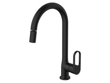 Смеситель для кухни VODA Harbor Black R-излив HR519BAR