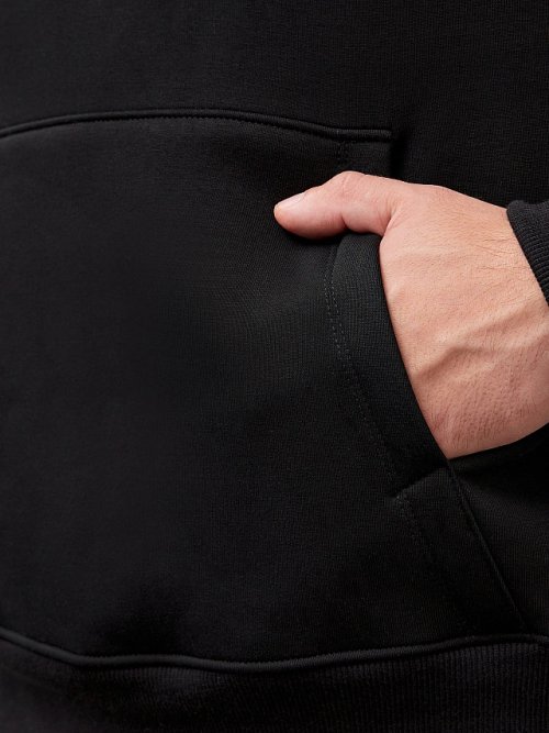Теплый комплект мужской черный из футера с начесом, фото 5 из 14