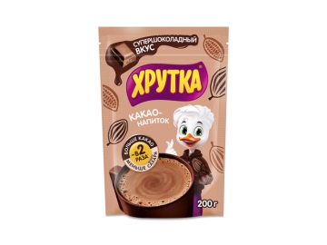 Какао-напиток ХРУТКА Супершоколадный вкус быстрораств  для питания детей дошк и школьн возраста 200г