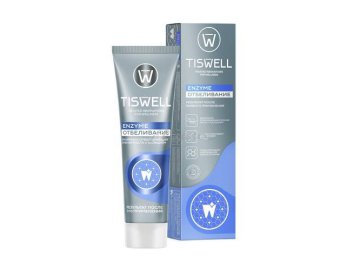 Паста зубная TISWELL Энзимная отбеливающая с кальцием, 110 г