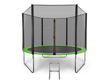 Батут GetActive Jump 10FT с внешней сеткой и лестницей зеленый (J10L)
