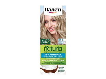 Крем-краска стойкая ПАЛЕТТ Naturia, тон 10-1 Пепельный блондин