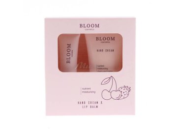 Набор подарочный BLOOM cosmetic (Крем для рук питательный Вишня и дыня, 50 мл + Бальзам для губ Strawberry, 10 мл)
