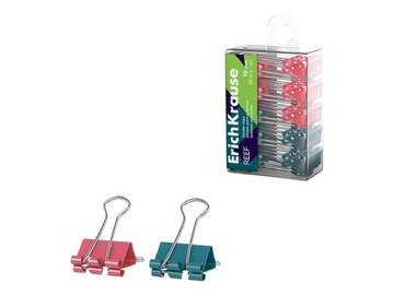 Зажимы для бумаг Erich Krause Reef 65318 19 мм (10 шт)