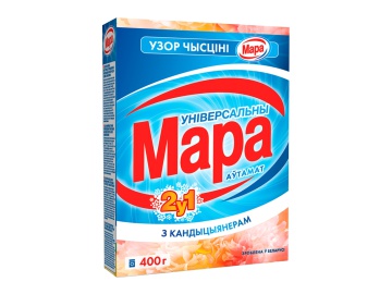 Порошок стиральный Мара 2в1 автомат универсальный с кондиционером 400 г в Пинске Санта