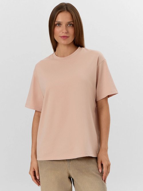 Футболка женская бежевая, фото 1 из 14