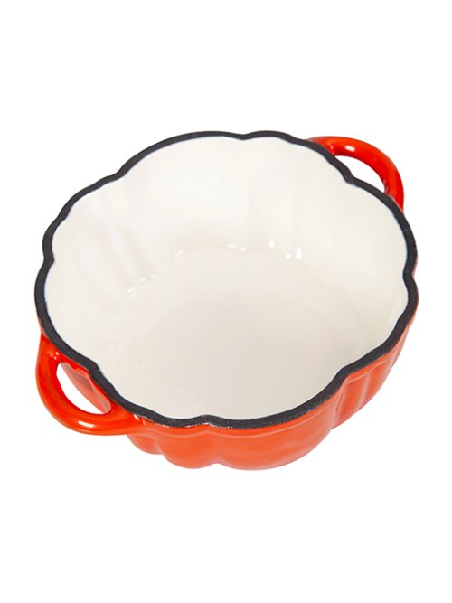 Кокотница чугунная эмалированная Pumpkin 0,5л, фото 11 из 15