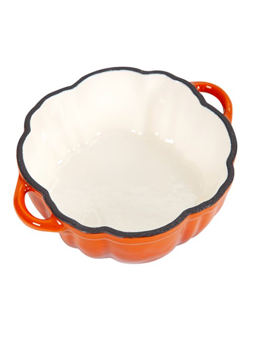 Кокотница чугунная эмалированная, Pumpkin-1, 0,5L, фото 9 из 14