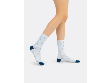 Носки женские белые с рисунком в виде медведей Марк Формель