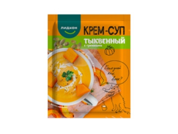 Крем-суп Лидкон тыквенный с гренками не треб варки 20 г на акции в магазинах Корона