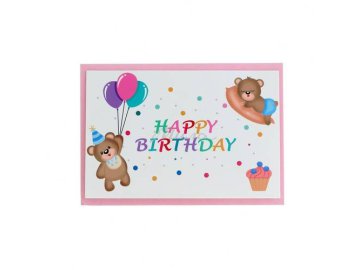 Открытка Happy Birthday, арт. SLWOIU-44