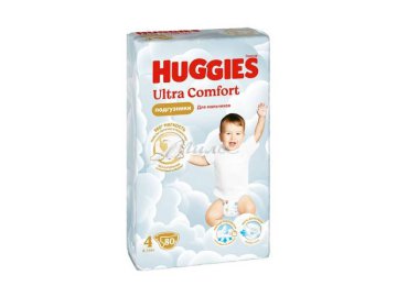 Подгузники для детей HUGGIES Ultra Comfort Giga Boy 4 (8-14 кг), 80 шт